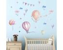 Hot Air Balloon Wall Stickers, Cute Cartoon Kindergarten Classroom Wall Decoration Hot Air Balloon Wall Stickers, Cute Cartoon Kindergarten Classroom Wall Decoration